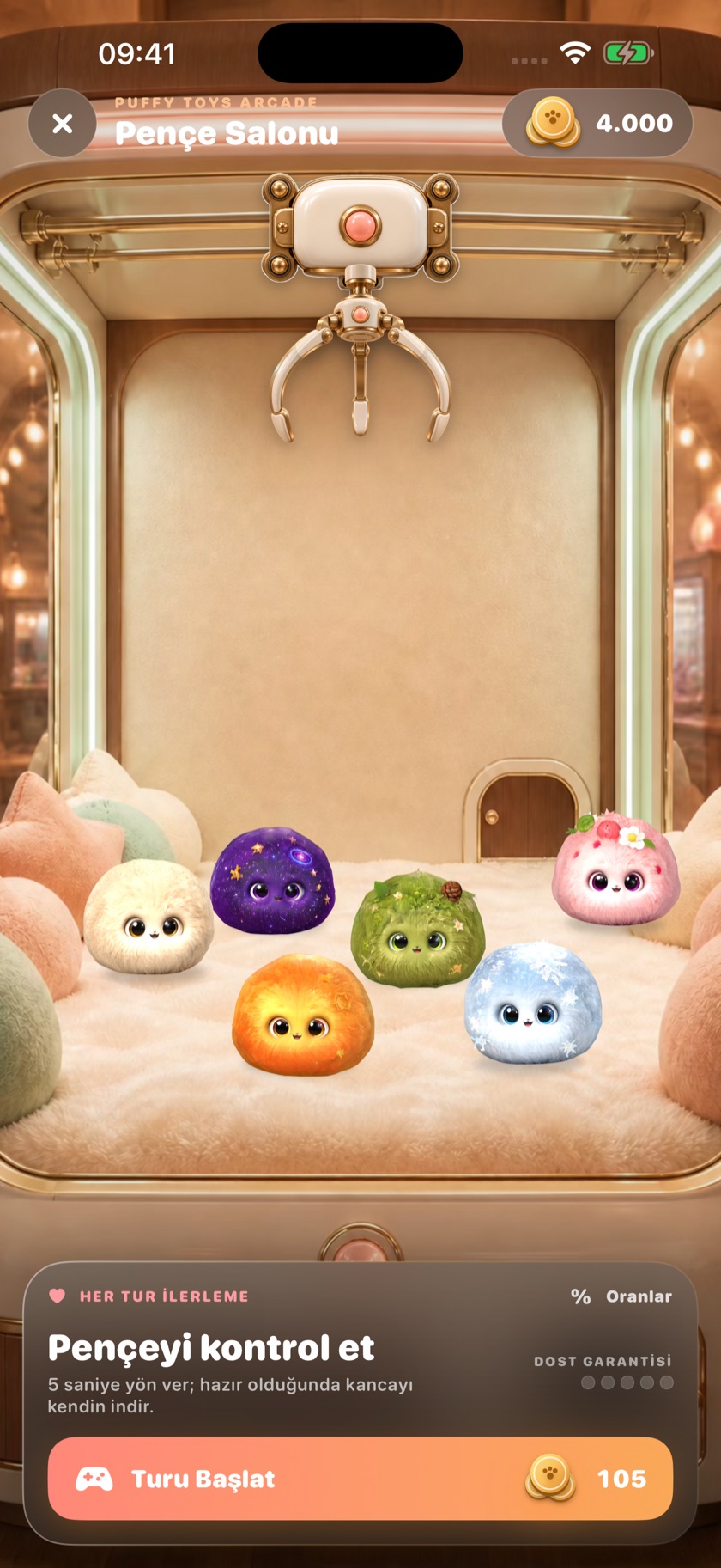 Puffy Toys Pençe Arcade oyun alanı