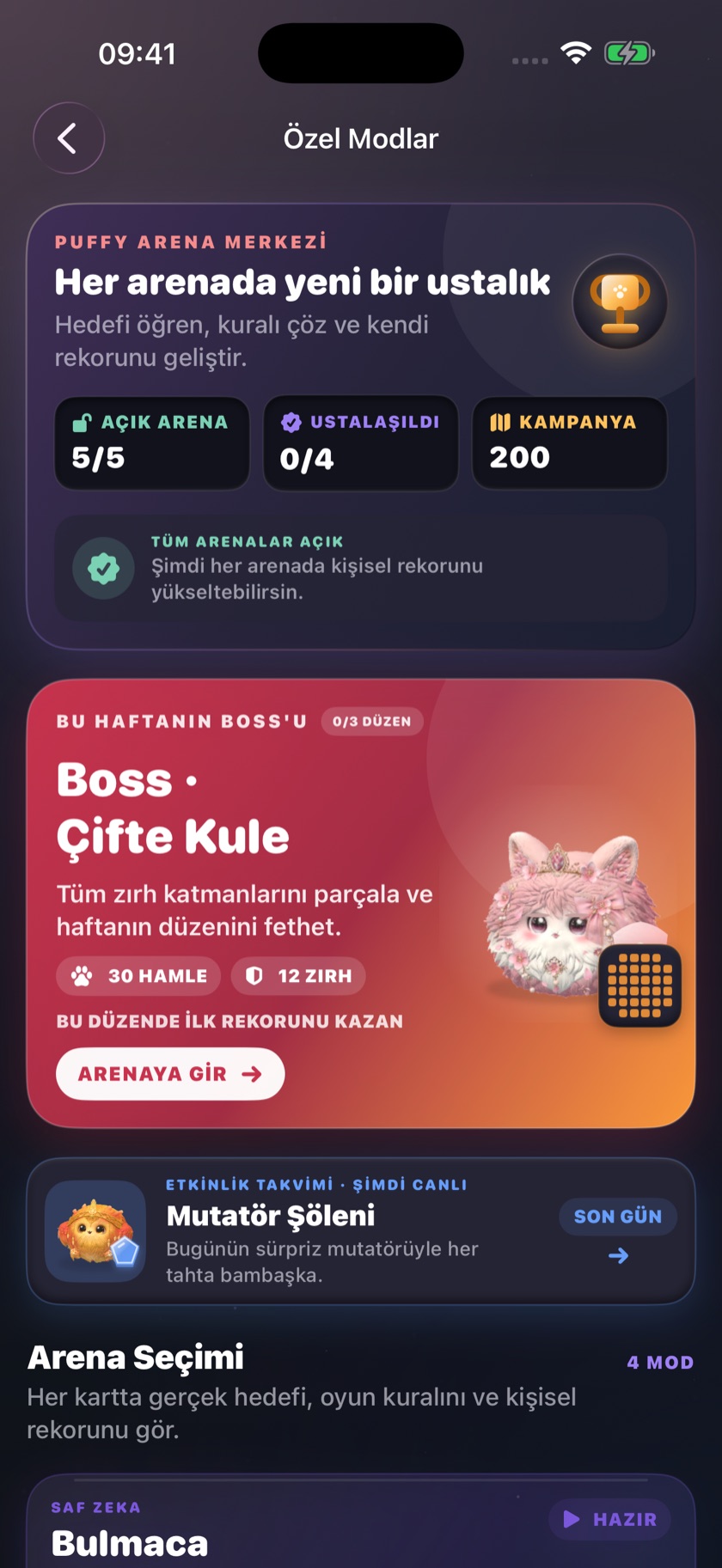 Puffy Toys özel oyun modları